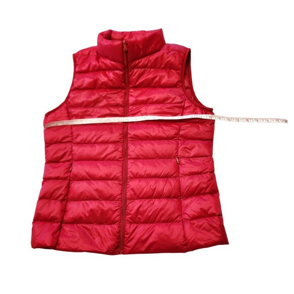 NWT 89th & Madison Red Lightweight Packable Down Vest Size M - Picture 11 of 15